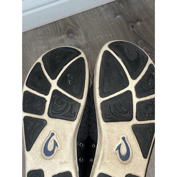 Olukai Nohea Moku Hulu 10374-406C Sneaker Clog Black /Dark Shadow Men's Size 8.5 - Picture 7 of 7